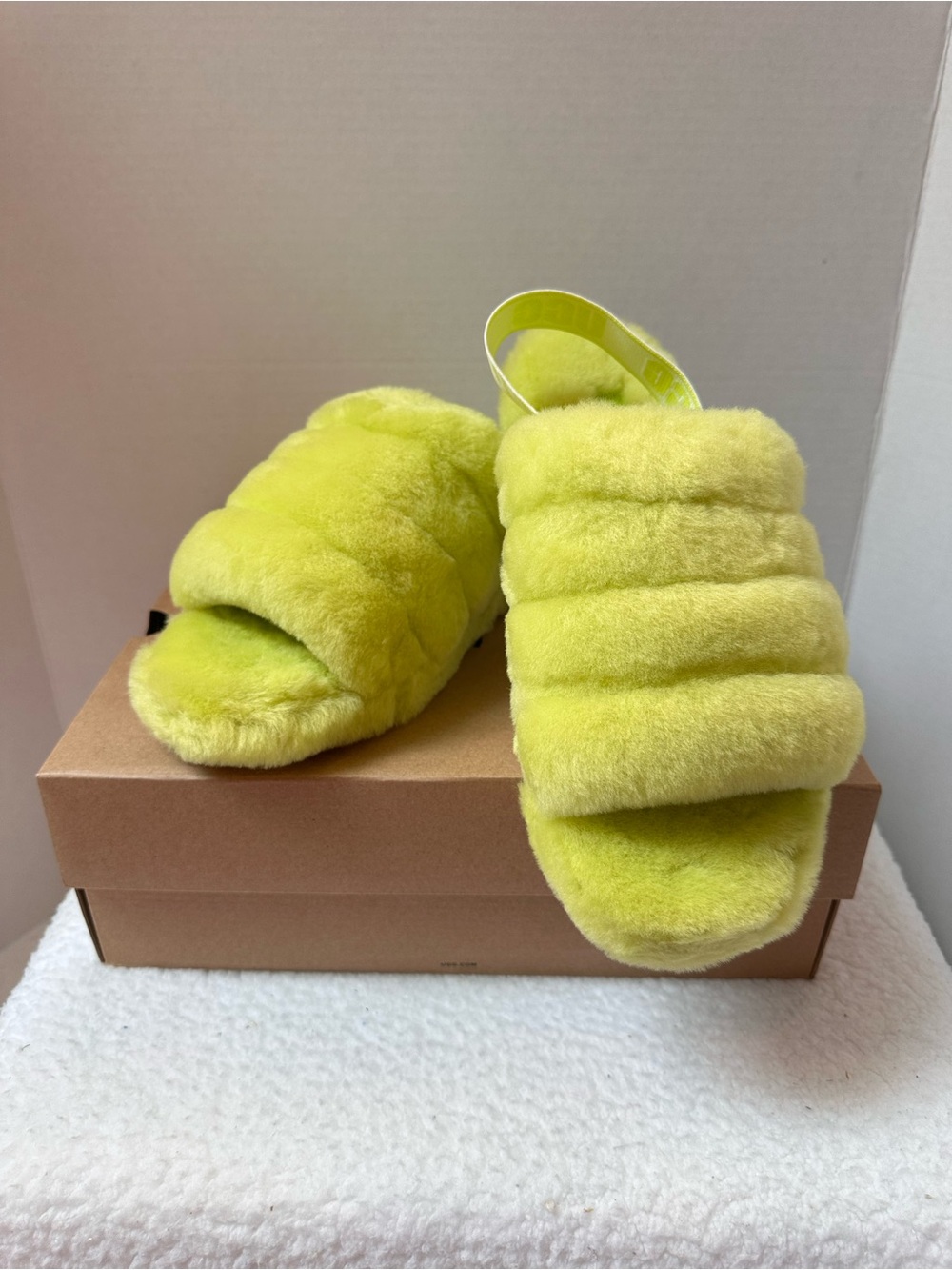 UGG Fuzzy Slipper Slides